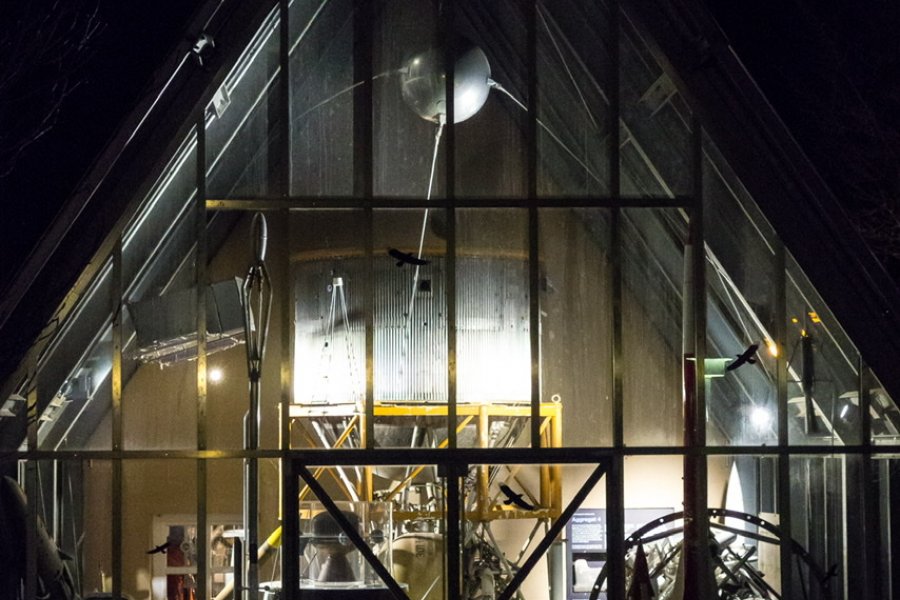 Glasanbau des Hermann-Oberth-Raumfahrt-Museums